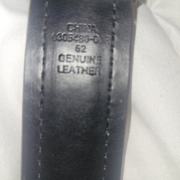 Mens Brown Leather Belt Sz.52 - Picture 4 of 4